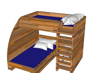 北欧<em>儿童床</em>su模型