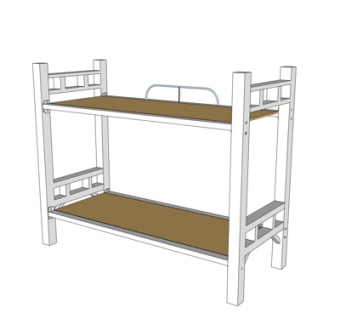 现代儿童床su模型