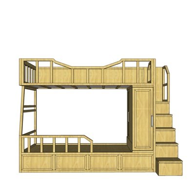 简欧儿童床su模型