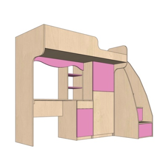 北欧儿童床su模型