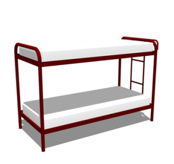 现代儿童床su模型