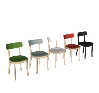 北欧单椅su模型