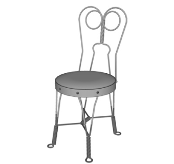 工业发单椅su模型