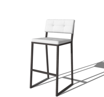 现代吧台椅su模型