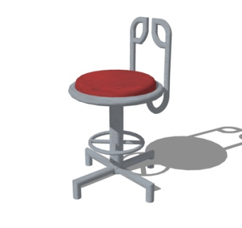 现代单椅su模型