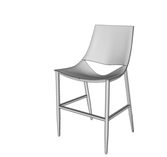 现代单椅su模型