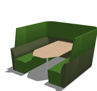 现代休闲桌椅su模型