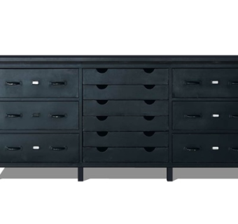 现代实木斗柜su模型