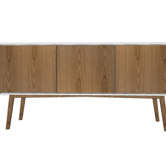 现代实木边柜su模型