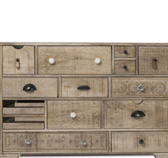 工业风实木边柜su模型