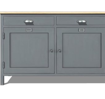 现代实木边柜su模型