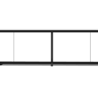 现代实木电视柜su模型