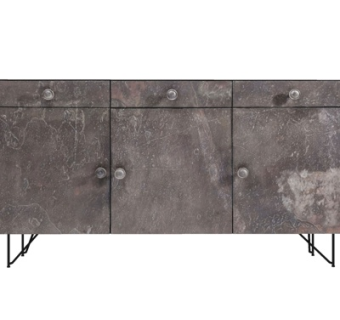 现代大理石边柜su模型