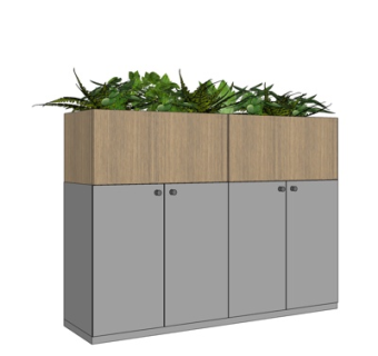 现代实木边柜su模型