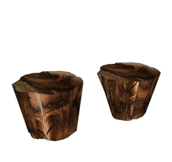 新中式凳子su模型