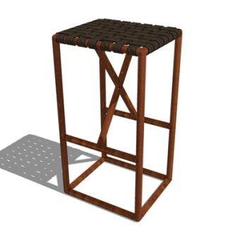 北欧凳子su模型