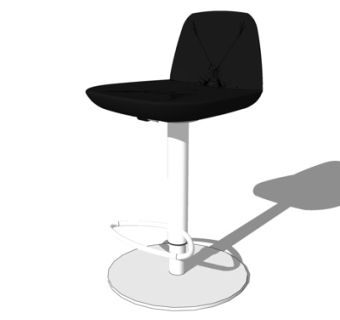 现代吧台椅su模型