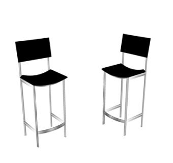 现代单椅su模型