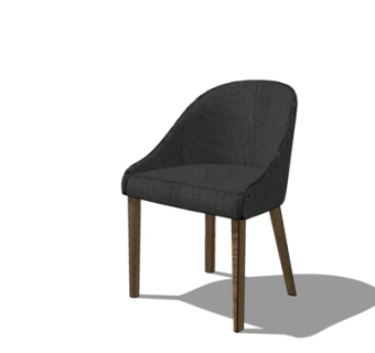 现代单椅su模型