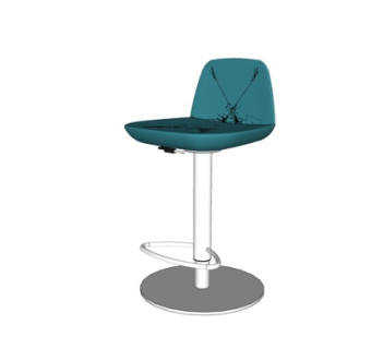 现代吧台椅su模型