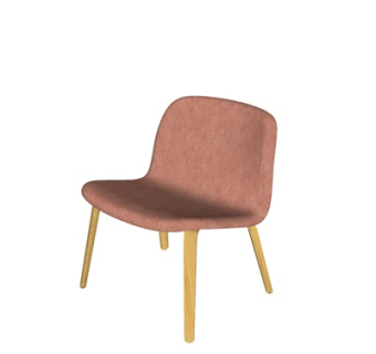 北欧单椅su模型