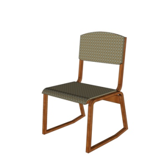 现代单椅su模型