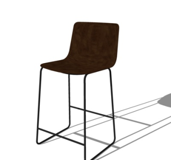 现代吧台椅su模型