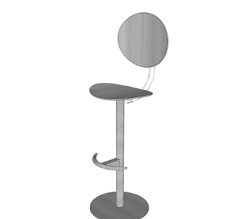 现代吧台椅su模型