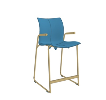 现代吧台椅su模型