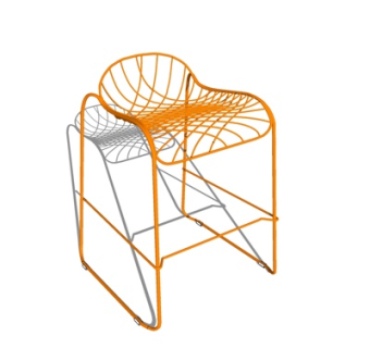 现代单椅su模型