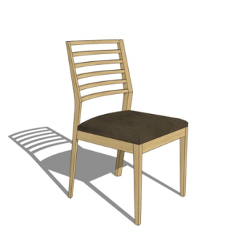 现代单椅su模型