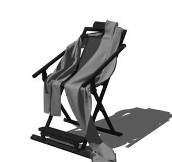 现代休闲椅su模型