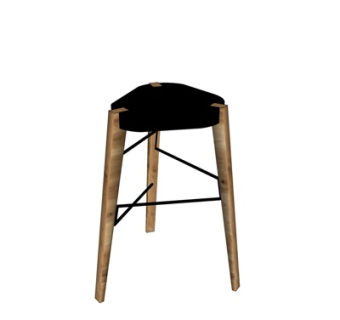 北欧凳子su模型