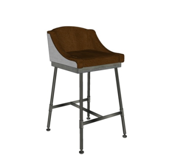 美式单椅su模型