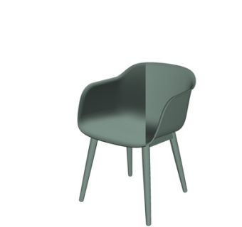 现代休闲椅su模型