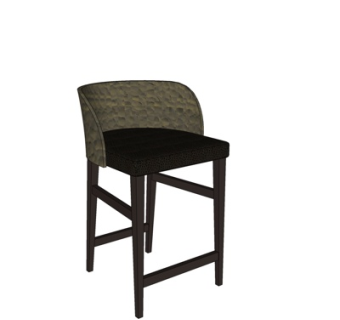 美式单椅su模型