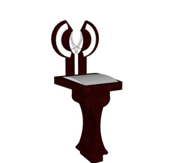 美式单椅su模型