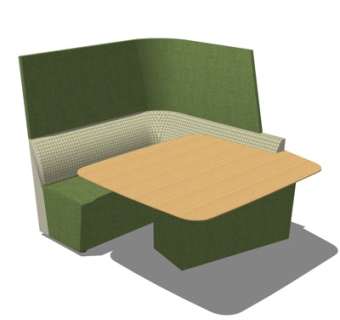 自然风卡座su模型