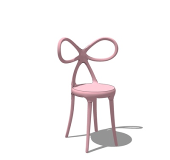 北欧单椅su模型