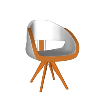 现代休闲椅su模型