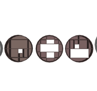 现代实木壁柜su模型