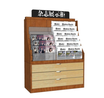 现代商场展示柜su模型