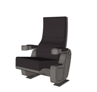 现代布艺高背休闲椅su模型