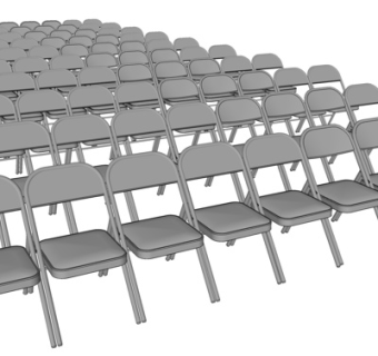 现代会议椅su模型