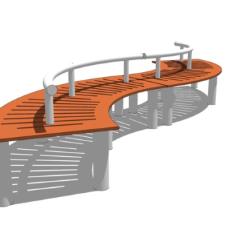 现代公共户外椅su模型