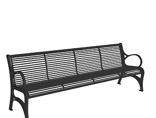 现代公共户外椅su模型