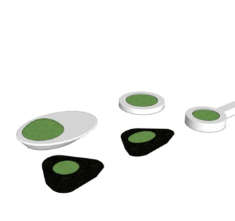 现代户外景观座椅su模型