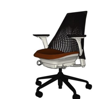 现代布艺办公椅su模型