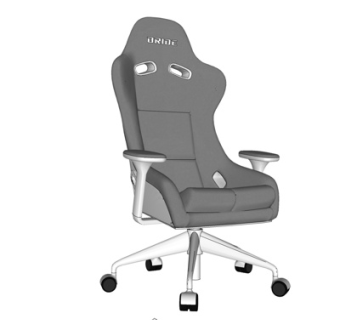 现代布艺办公椅su模型