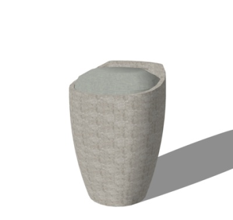 现代大理石凳子su模型